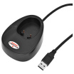 Scanner VIRTUOS HW-855A, bezdrôtový so základňou USB, čierny