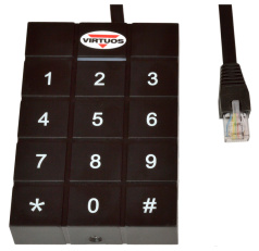 VIRTUOS RFID 125 kHz adaptér s klávesnicou pre pokladničné zásuvky 24V