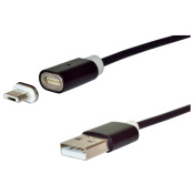 Kábel micro USB - USB 2.0, magnetický, nabíjací, 1,8 m