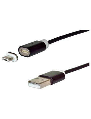 Kábel micro USB - USB 2.0, magnetický, nabíjací, 1,8 m