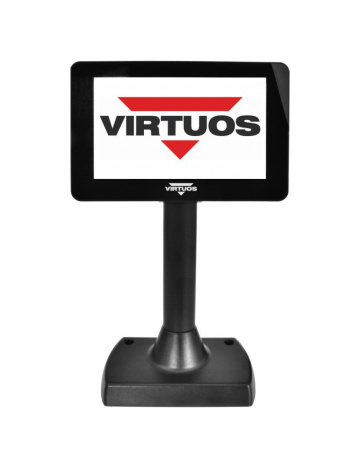 VIRTUOS SD700F, 7" IPS LCD farebný zákaznícky displej, USB, čierny
