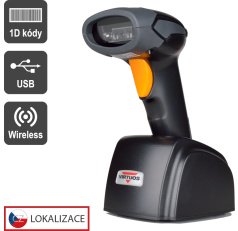 Scanner VIRTUOS HW-311A, bezdrôtový so základňou USB, čierna